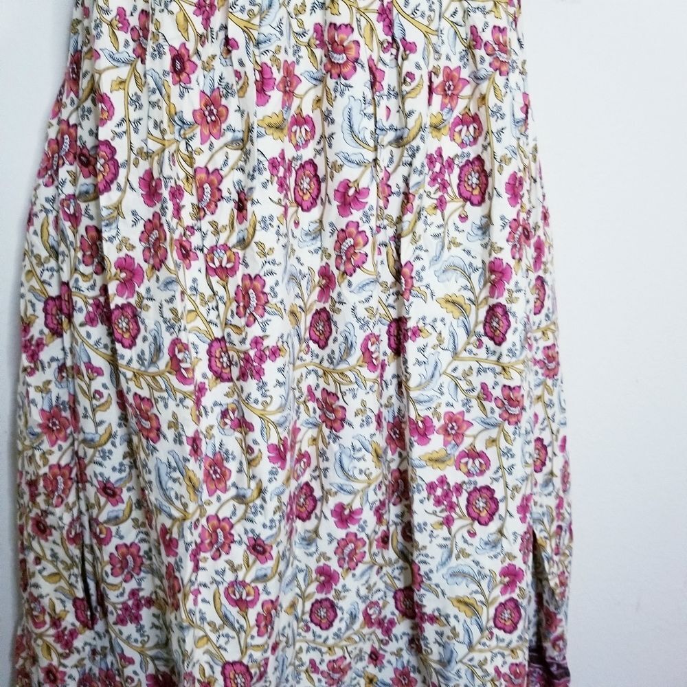 Blooomchic Bandana Print Surplice Neck Pocket Shirred Puff Sleeve Dress … - Picture 8 of 10
